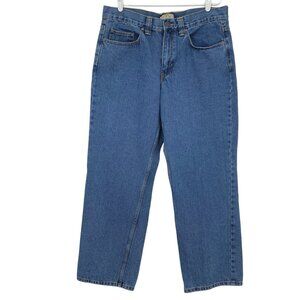 Blue‎ Mountain Men's Classic Fit Straight Leg Blue Denim Jeans Size 34x30 Cotton